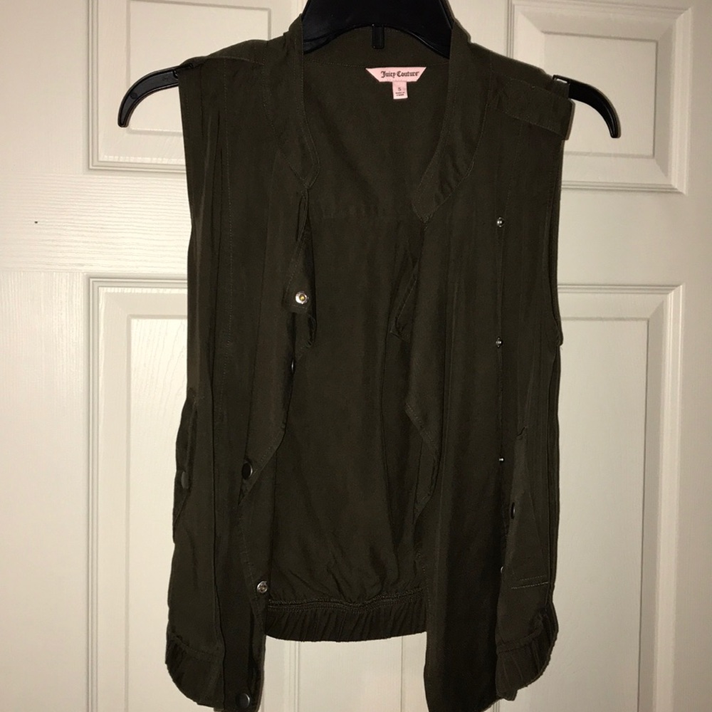 Juicy Couture green vest